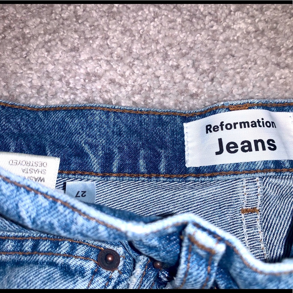 Reformation Julia High Crop Cigarette Jeans